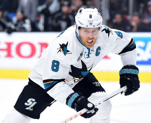 San Jose's Joe Pavelski has been dominant in their first round series against Los Angeles. (Getty Images)